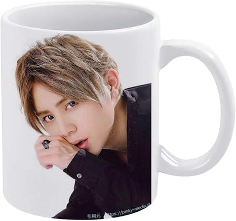 Amazon 山田涼介マグカップ コーヒーカップ セラミック かわいい 350ml グッズ セラミック 耐熱カップ セラミック ティーカップ カップ ソーサー オンライン通販