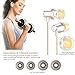 Simptech Metal Earbuds Headphones With Microphone – Earphones with Remote Control Noise Cancelling,Crystal Clear Sound,Comfort-Fit Design, Best for iphone and Android Phones (Gold)