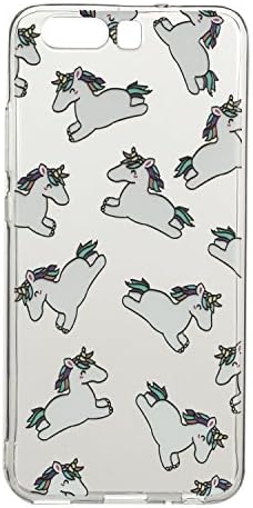 Caseceo Soft TPU Rubber Silicone Cover for HUAWEI P10 (White Horse)