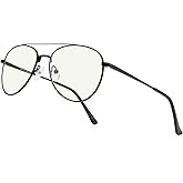 RB.Pilot Aviator Reading Glasses for men and Women Blue Light Blocking Lens Spring Temple