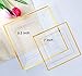 IOOOOO 120 Pieces Clear Gold Plastic Square Plates with Disposable Silverware, Disposable Plastic Dinnerware Include: 24 Dinner Plates 9.5