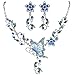 EleQueen 925 Sterling Silver CZ Love Heart of Ocean Marquise-shape Teardrop Bridal Tennis Bracelet