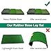 Keenstone Turf Golf Hitting Mat (12 Golf Tees & 1 Rubber Tee & 3 Position Marks Included) - Portable Heavy Duty Rubber Base Golf Grass Mat for Indoor or Outdoor Training (S(12” x 25”))