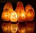 CRYSTAL DECOR saltlamp 7” to 8”, 6-8 lbs Dimmable Hand Crafted Natural Himalayan Salt Lamp On Wooden Base, 7 in