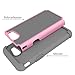 Galaxy J3 Emerge Case,Galaxy J3 Eclipse Case,J3 Mission Case,J3 Prime Case,Galaxy Express/Amp Prime 2 Case,Asmart Shockproof Dual Layer Hybrid Defender Phone Case for Samsung Galaxy J3 2017 (Pink)