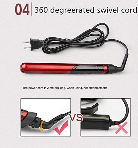 2 In 1 Pro Ceramic Corn Curls Magic Hair Roller Hair Straightener Curler Round Brush Hair Wand Straightener