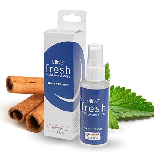 SOVA Fresh Mouth Guard Spray Cleaner and Freshener for Night Dental Mouthguard, Two Bottles