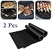 BBQ Grill Mats, 2 Pcs 15.75 x 13 Inches Lifetime Guarantee Nonstick Oven Liner BBQ Grill Mats for Electric, Gas and Toaster Ovens Teflon Cook Sheets by InwildTek