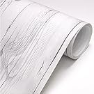 Peel & Stick Backsplash Vintage White Wood Panel Pattern Contact Paper 22344 : 1.64 Feet X 9.84 Feet