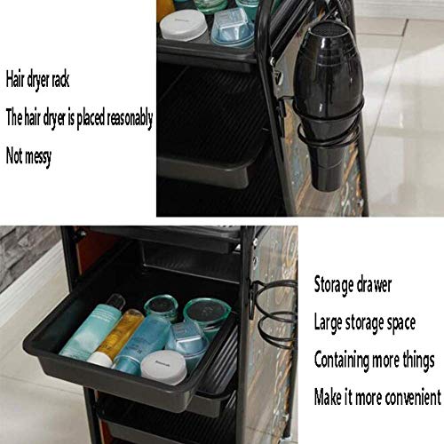 Dantb 5 Tier Salon Cart Rolling Storage Trolley Golden