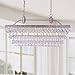 Jojospring Antique 6-light Rectangular Droplets Chandelier