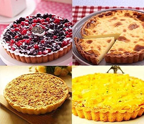 12 Inch Round Tart Pan with Removable Loose Bottom Non-stick