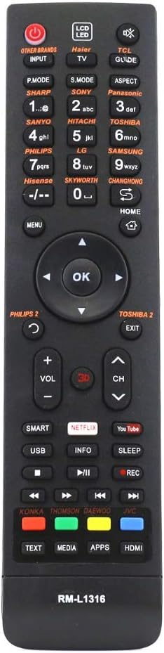 MAO YEYE TV Remote Controller Control for EUROLINE 32 Star-X STARLIFE DAYYEK MSW AKAI STARLIFE SL2214 WANSA EUROSTAR NIKAI Star Track