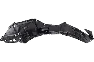 TRQ Front Right Inner Fender Liner Black Passenger Side Compatible with 2016 Scion iM 2017-2018 Toyota Corolla iM TO1249216