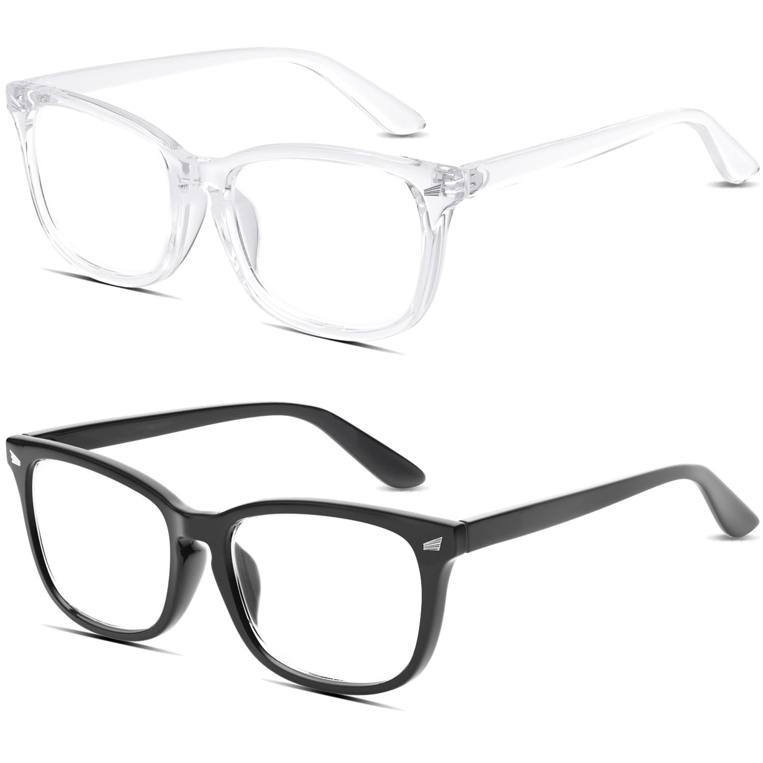 COOLOO Blue Light Blocking Glasses, Gaming Computer Glasses Anti Glare Headache Eyes Strain Glasses with Blue Light Filter, Super Light Weight Fashion