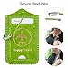 WALNEW Luggage Tag- Initial Bag Tag with Stainless Steel Loop Suitcase Label 2 Pieces Set (Green, 2 Piece)