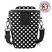 USA Gear DSLR Camera Case for Men and Women with Top Loading Accessibility, Adjustable Shoulder, Small Camera Sling Bag, Padded Handle - Camera Holster Bag for Nikon, Canon, Panasonic (Polka Dot)