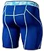 TSLA Men's Athletic Compression Shorts, Sports Performance Active Cool Dry Running Tights, Zero Shorts Blue, Medium