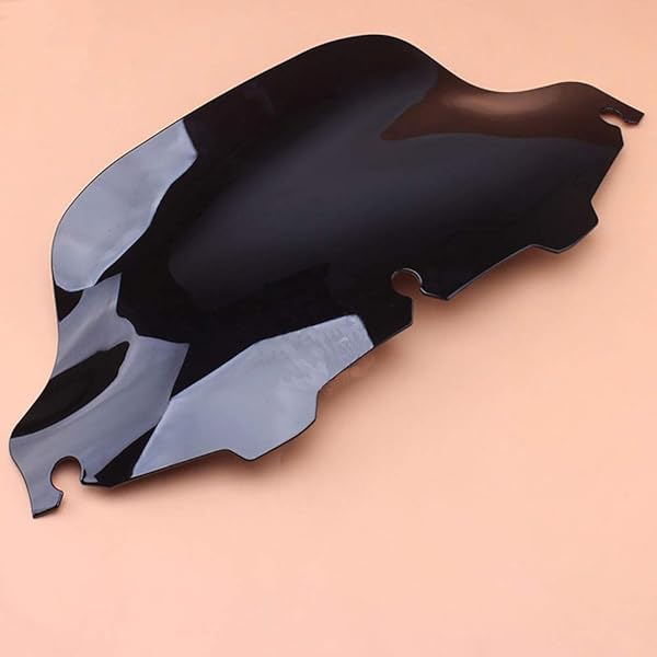 MOTORCYCLE 8″ BLACK WINDSHIELD FAIRING WINDSCREEN FOR HARLEY...