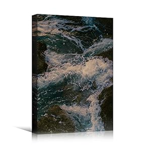 signwin Canvas Wall Art Wind Wave Beach Beach...