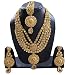 Shoppingover Womens Jwelleries Kundan Polki Necklace Jewelry Set with Earrings Maang Tikka for Wedding