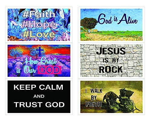 Christian Inspirational Bible Verses Postcards - How Great is Our God (60-Pack)