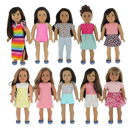 PZAS Toys 18 Inch Doll Clothes Fits American Girl Doll Clothes