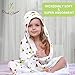 KloudBambu Hooded Baby Towel, Super Soft to Sensitive Skin, Ultra Absorbent, for Newborn, Infant, Toddler Girls and Boys, Strawberry Print…
