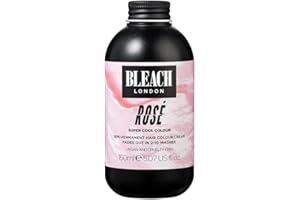 BLEACH LONDON Rose Color - Semi-Permanent Pastel Pink, Temporary Hair Color Cream, Vegan, Cruelty Free, Temporary Hair Color Cream 5.07 fl oz
