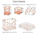 PAG Rose Gold Office Supplies 5 in 1 Desk Organizer Set - Hanging File Organizer, File Tray, Letter Sorter, Pencil Holder and Sticky Note Holder