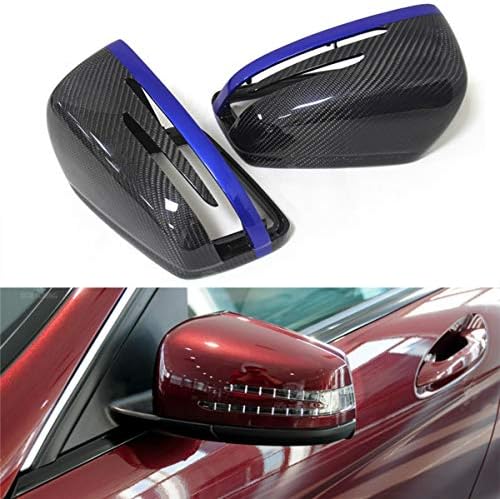 Carbon Fiber Rear View Mirror Cover for Mercedes, Car Exterior Mirror Cap for Mercedes Benz W204 W207 W212 W176 W218 W221, Carbon Fiber Rearview Mirror Cover for Mercedes Benz A C CLS E CLA Class