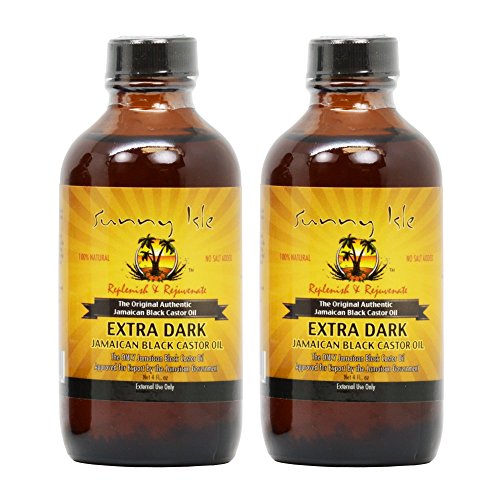 Sunny Isle Extra Dark Jamaican Black Castor Oil 4oz “Pack of 2” /w Applicator