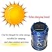 ZLXING Solar Lantern Portable Collapsible Rechargeable for Outdoor Camping Hiking Emergency,3 Colors (Blue)