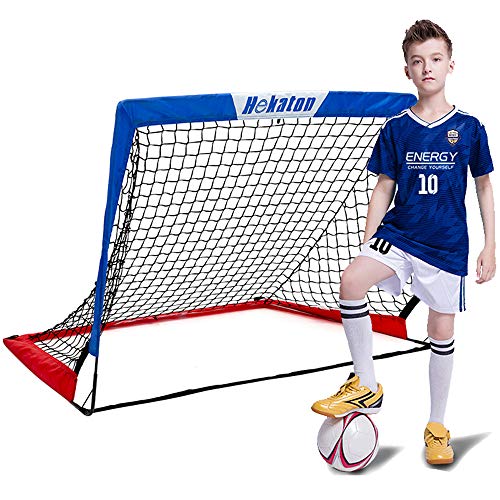 Hekaton Portable Soccer Goal, Popup Soccer Nets for Backyard Training