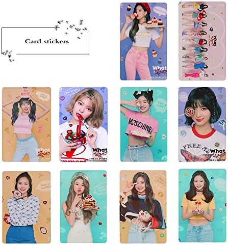 Bosushine Cute TWICE Postcards, Hand Holder Fan (card sticker)