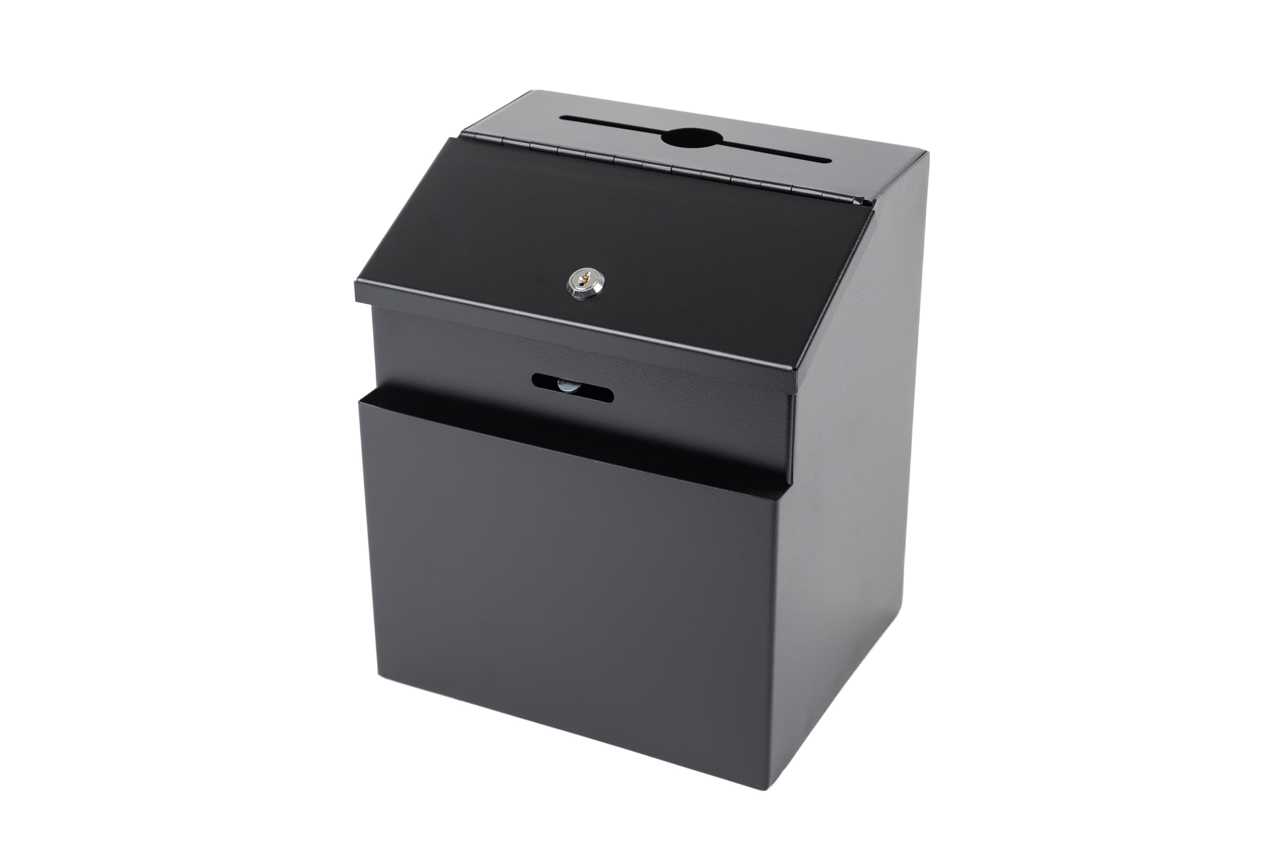 Twinco Metal Suggestion / Ballot / Charity Box, Black