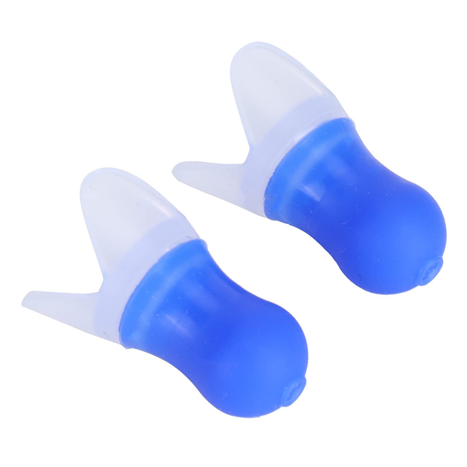 AUNMAS 2Pcs Swimming Earplugs, Pressure Reducing Ear Plug Waterproof Noise Reduction Silicone Protective Earplug for Sleeping Swimming Travel Concerts and Studying(Blue)