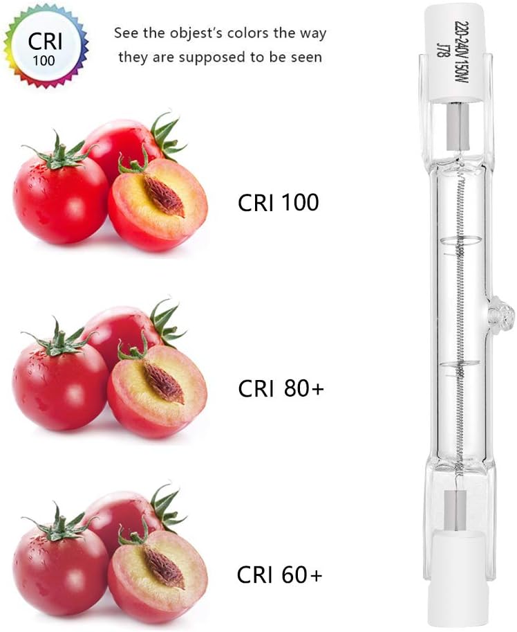 EKSAVE Eco Halogen Bulb R7S 78mm 120W 230V 1600lm Warm White 2700K T3 J Type Floodlight Bulb for Work Security - Image 4