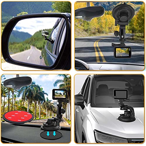 Camera Mount Car Windshield Dashboard Holder for GoPro, EXSHOW Car Dash