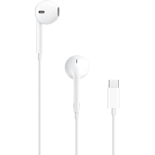 Apple EarPods Headphones with USB-C Plug, Wired Ear Buds with Built-in Remote to Control Music, Phone Calls, and Volume