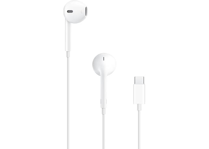 Apple EarPods Headphones with USB-C Plug, Wired Ear Buds with Built-in Remo...