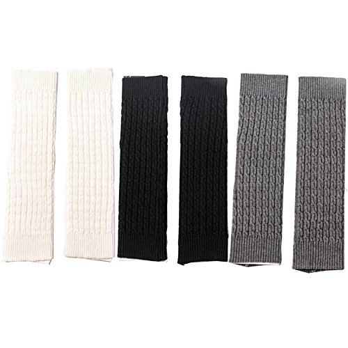 Lucky staryuan 3Pairs Kids Girl's Leg Warmer Long Autumn Winter Arm Leg Warmer (Style 1)
