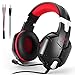 KOTION EACH Gaming Headset for Computer, PS4 & New Xbox one - PC Surround Sound Adjustable Gamer Headphones with Mic - 3.5MM Jack - Noise Isolating Game Earphones