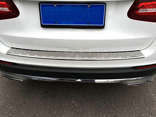 2015 2016 2017 For Mercedes Benz GLC-Class X253 Rear Outer Bumper Guard Sill Plate Protector Steel Chrome