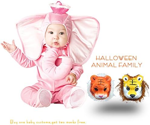 Unisex Kids Sized Halloween Baby Costumes Family Cosplay Animals-elephant(L)