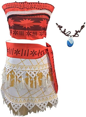 Halloween Cosplay Costume Skirt Set with Necklace for Women Girls (XL)