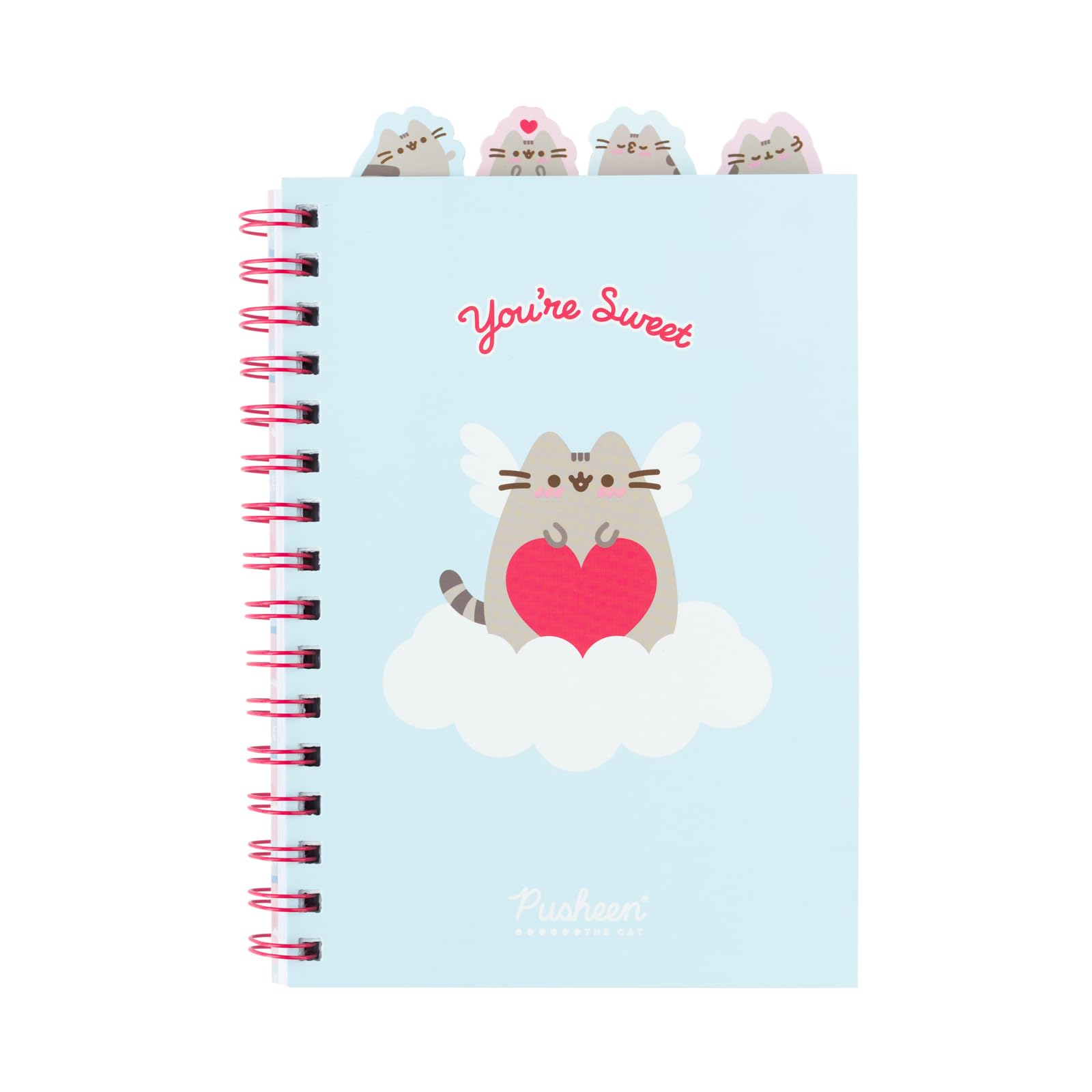 Grupo Erik A5 Project Notebook With 4 Dividers - Pusheen Gifts For Cat Lovers | Notepad A5 Notebook With Dividers, Project Planner | Pusheen Cat Stationery Gifts Under 10 Pounds — image 1