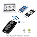 Fintie Bluetooth Wireless Multimedia Remote Music Control Camera Shutter for iOS and Android Smartphones Tablets - Black
