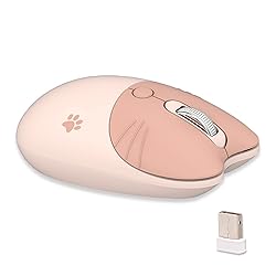 Lomiluskr Cute Cat Wireless Mouse, Lightweight