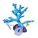 Uniclife Glowing Effect Silicone Artificial Coral Plant for Fish Tank, Aquarium Landscape Decoration,Fish Tank Decorations – Blue